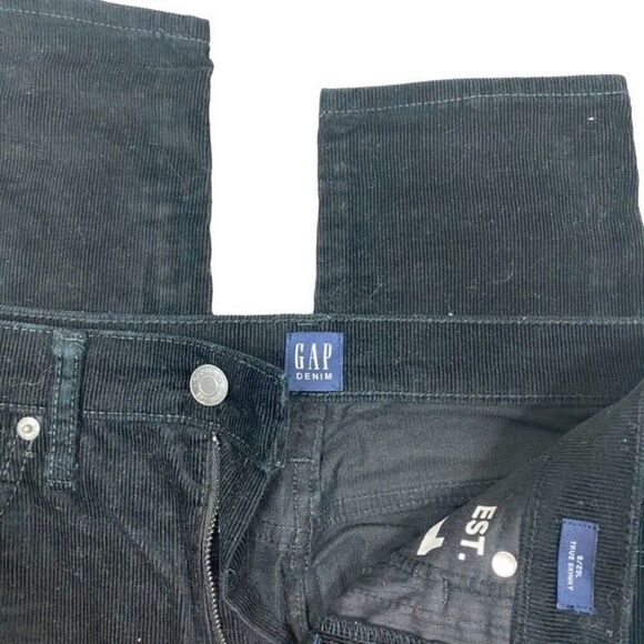 Gap Black Skinny Cords-29 Long - Picture 2 of 2